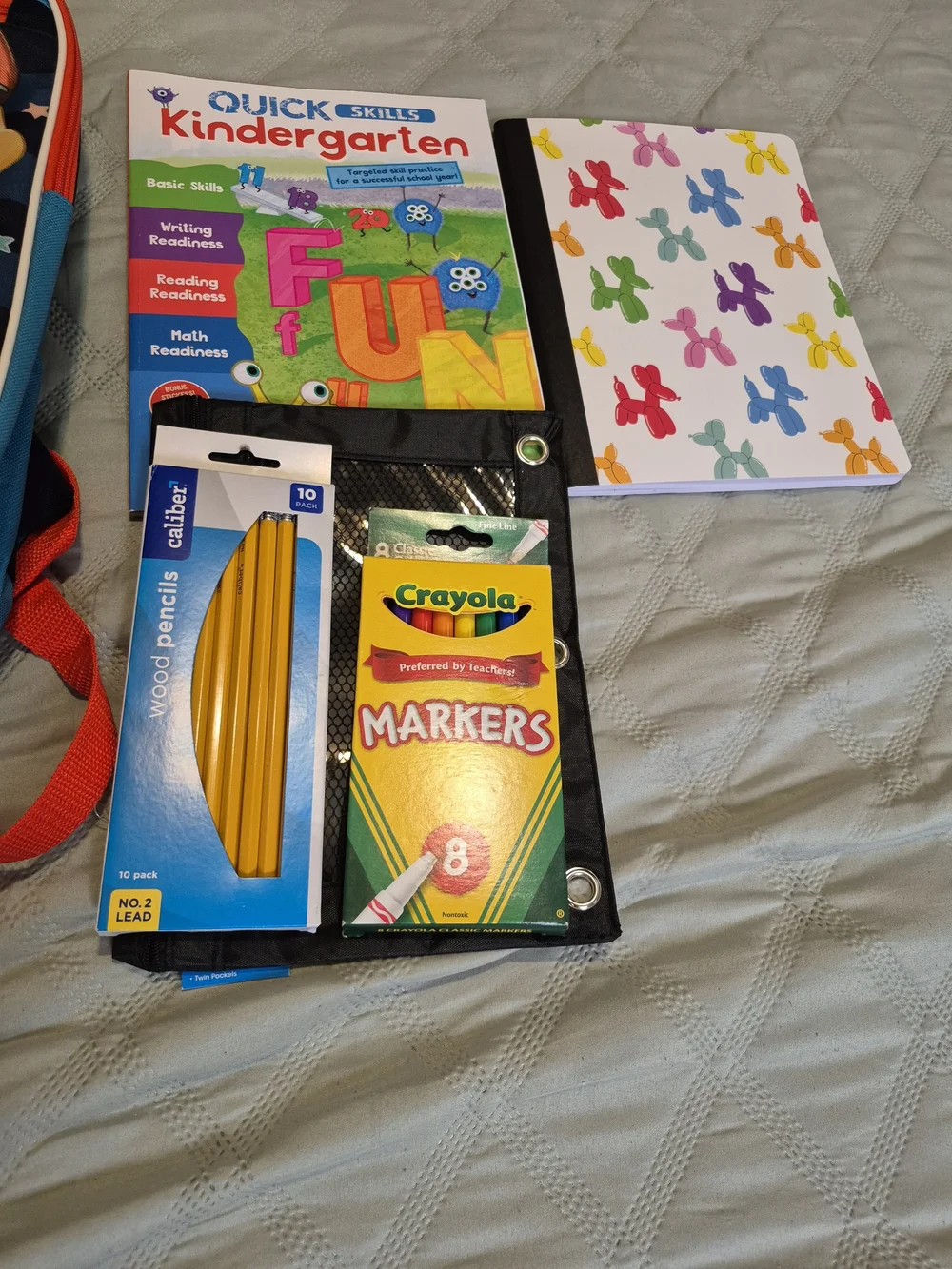 Paw Patrol Blue Kids Backpack with School Supplies